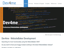 Tablet Screenshot of dev4me.com